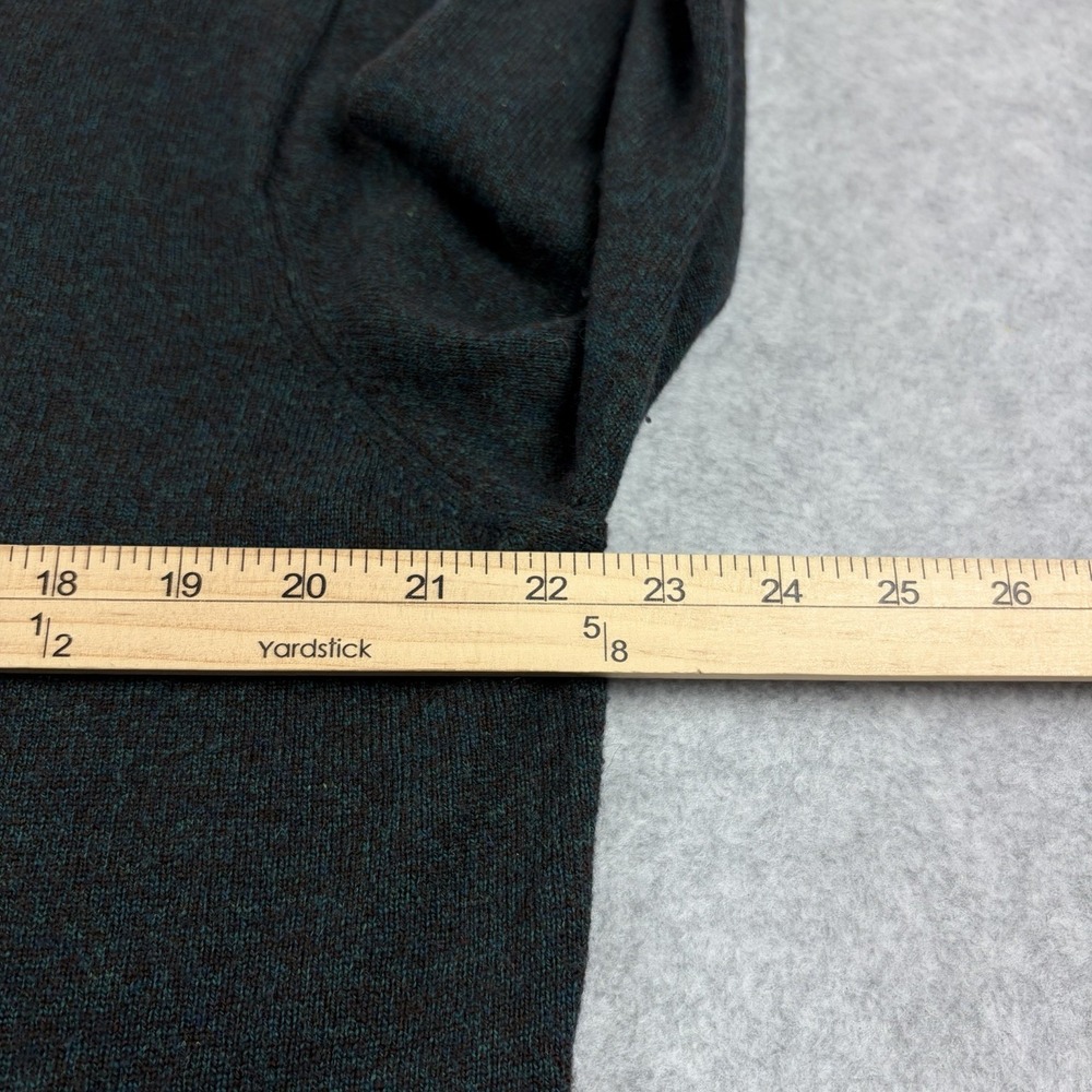 Rodd & Gunn Sweater Mens XL Teal Black Marled Optim Merino Wool Cashmere Knit - Picture 8 of 9